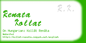 renata kollat business card